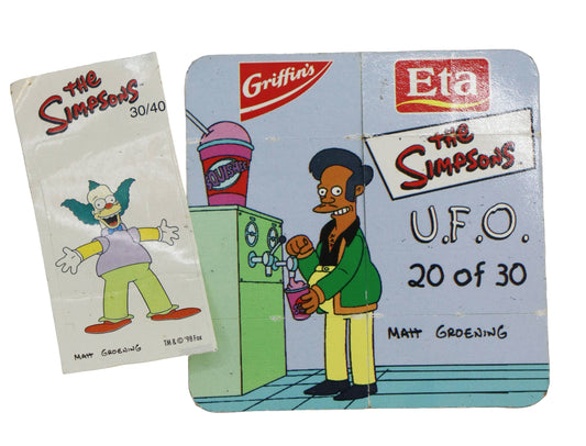 Eta Simpson U.F.O Card And Temporary Tattoo