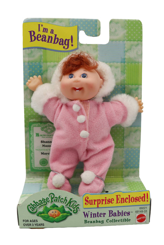 1998 Mattel Cabbage Patch Kids Mini Winter Babies Bean Bag Collectable