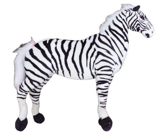 Large Standing Zebra Plush
