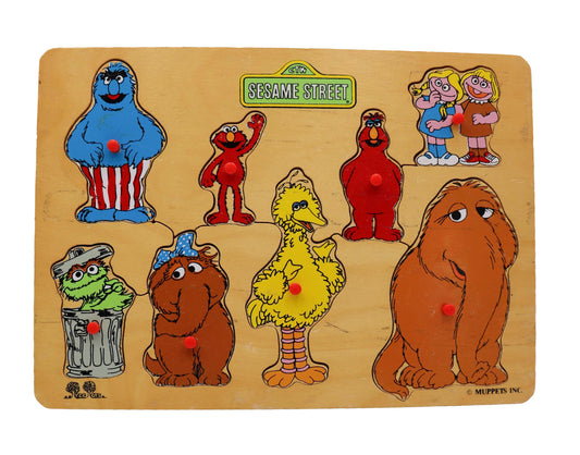 1990s Sesame Street Wooden Puzzle