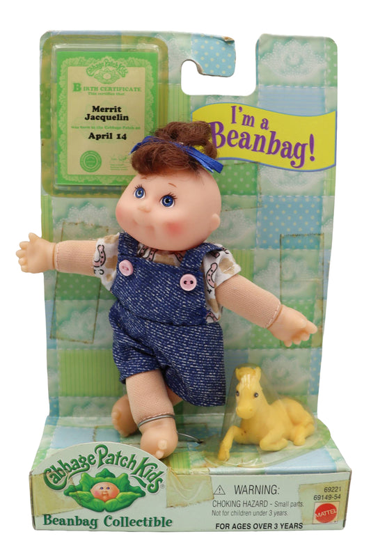 1998 Mattel Cabbage Patch Kids Mini Farmer Outfit Bean Bag Collectable
