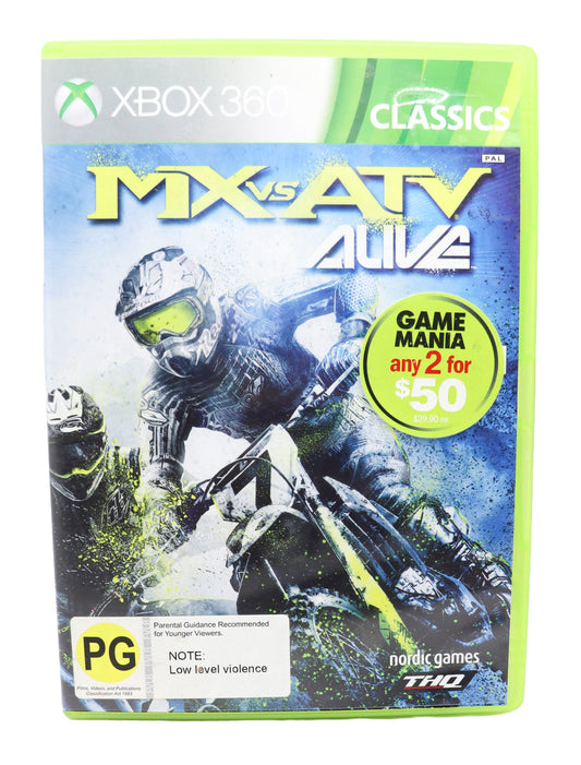 Xbox 360 MX VS ATV Alive