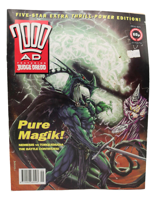 2000 AD Prog #824 27 Feb 93 Magazine Book