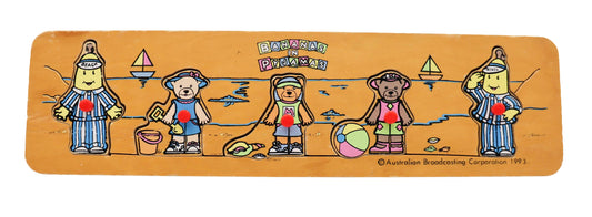 1993 Bananas In Pajamas Beach Wooden Puzzle