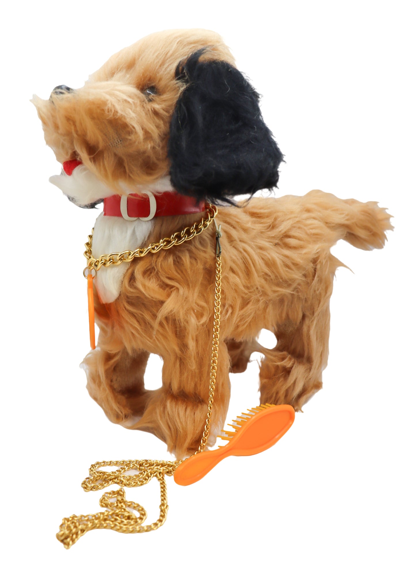 Vintage Battery Operated Puffy Spaniel Leash Control